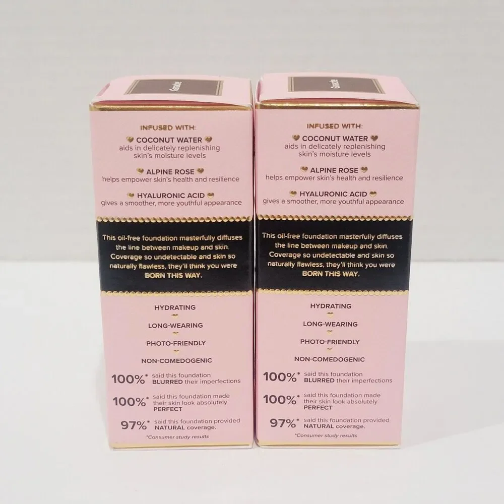 Too Faced Born This Way GANACHE Undetectable Med to Full Foundation 1.0 Oz Lot
